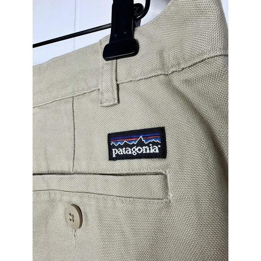 Patagonia Mens 38 Duck Shorts 9” - Beige Khaki 57075 Organic Cotton Hiking